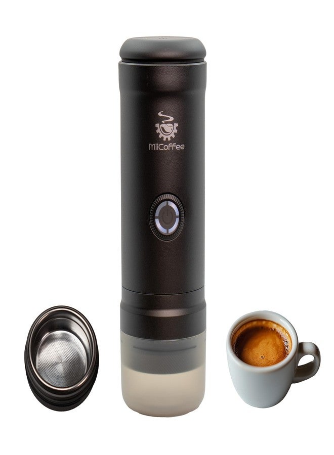 MiiCoffee Eon Portable Espresso Machine, Travel Coffee Maker with Self-Heating and USB-C Charging (Grey) - Image 1