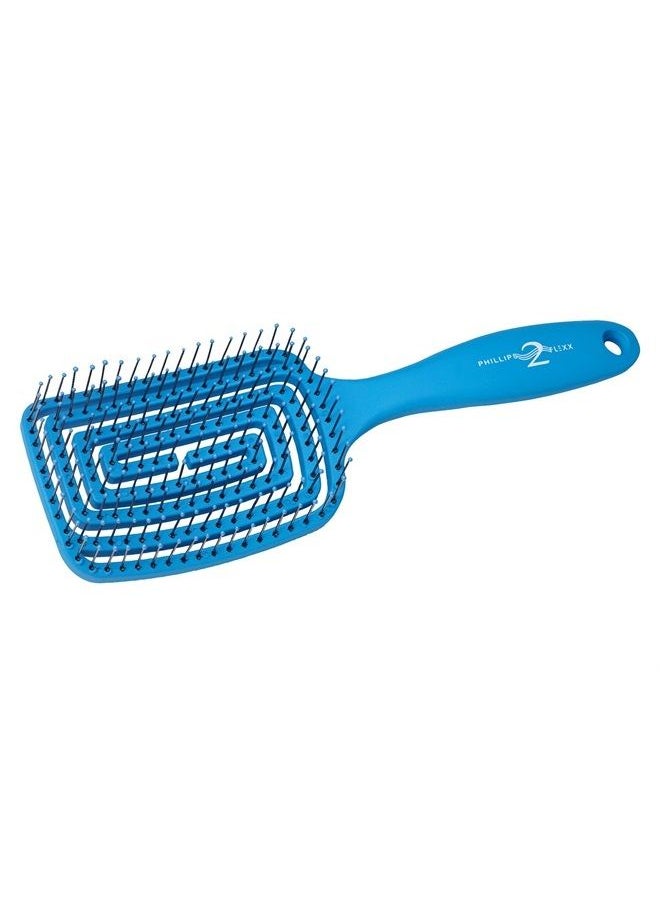 Phillips Brush - Flexx 2 Vented Flexible Hair Brush, Blow Out Blowdry Vent Flexible Brush for Frizzy, Curly, & Textured Hair - Image 1