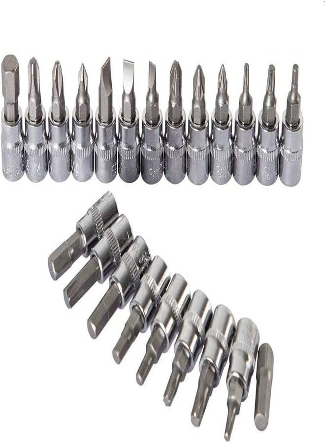 Kwinto 46 In 1 Pcs Tool Kit & Screwdriver and Socket,Hand Tool Kit Wrench Set Multi Purpose Combination Tool Case Precision Socket, All Bike, Car Kit Multicolour - Image 5