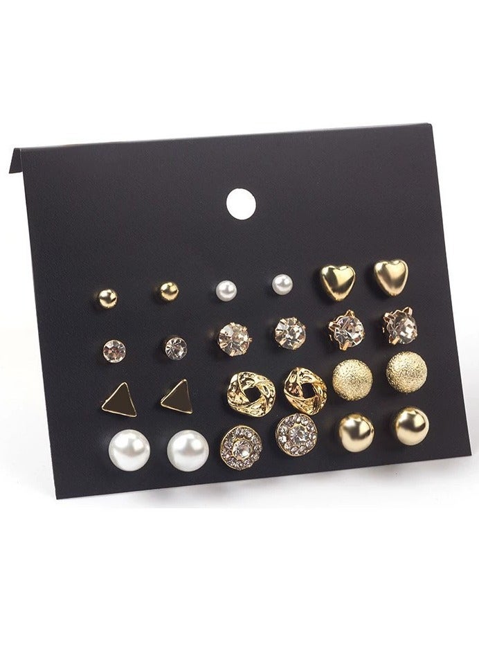 Goolsky Minimalist Stud Earring Set – Trendy Everyday Earrings for Girls, Students & Best Friends  - Image 1
