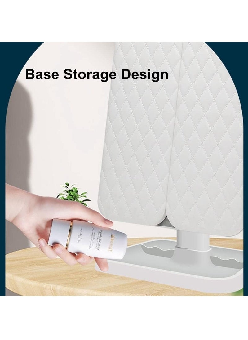 ELTRAZONE LED Makeup Mirror with 3 Color Lighting Modes, 52 LED Trifold Mirror, 1x/2x/3x Magnification, Touch Control Design, Portable High Definition Cosmetic Lighted Up Mirror - Perfect for Makeup, Skincare & Beauty - Image 4