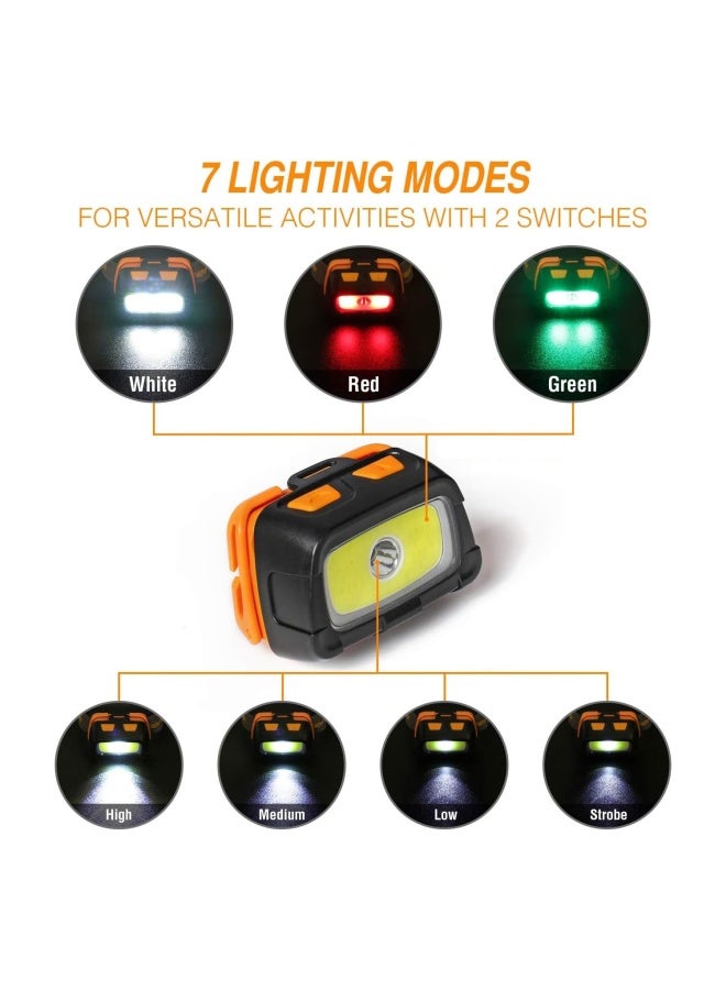 EverBrite 300 Lumens Headlamp with Red/Green/White Light Modes, Tail Light, Adjustable Headband - For Trail Running, Camping, Hiking - Image 2