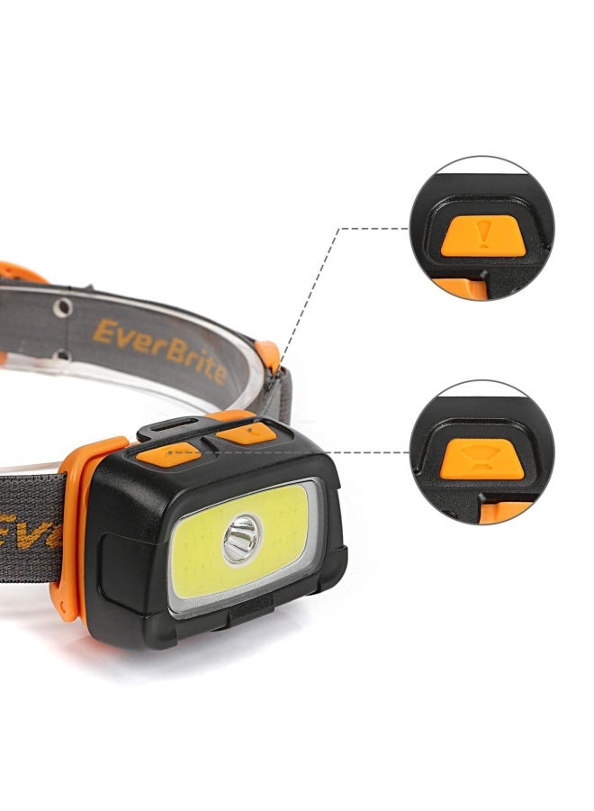 EverBrite 300 Lumens Headlamp with Red/Green/White Light Modes, Tail Light, Adjustable Headband - For Trail Running, Camping, Hiking - Image 3