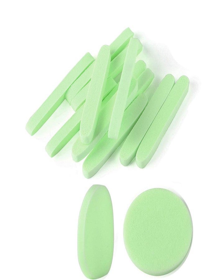 Tegelrying Facial Sponge Compressed,60 Pcs PVA Professional Makeup Removal Wash Round Face Sponges Spa Pads Exfoliating Cleansing for Women,Green - Image 1