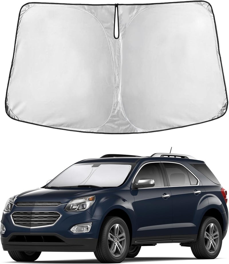 EcoNour Custom Windshield Sun Shade for Chevrolet Equinox 2010–2017 | Compact SUV Front Window Heat & UV Shield | Foldable Multi-Layer Sun Cover - Image 1