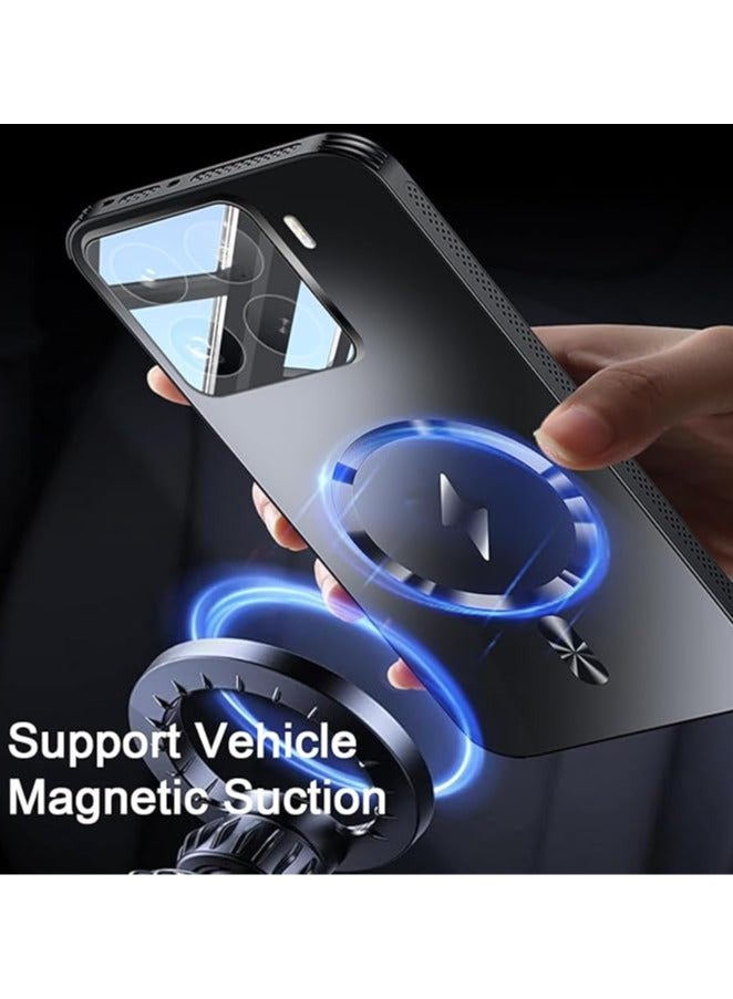 حافظة مغناطيسية متوافقة مع Xiaomi 15 Pro، شحن لاسلكي 【متوافق مع Mag-Safe】، حافظة رفيعة PC مقاومة للبصمات، حماية لعدسة الكاميرا لـ Mi 15 Pro. - Image 4