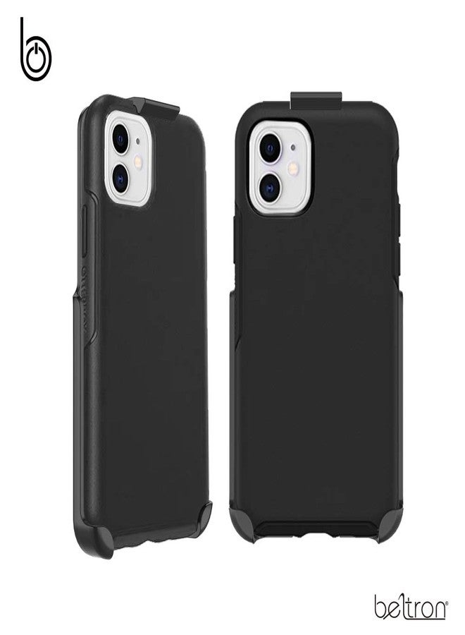 مشبك حزام BELTRON متوافق مع حافظة سلسلة Symmetry لهواتف iPhone 13 Mini و iPhone 12 Mini (الحافظة غير متضمنة، مشبك الحزام فقط) مع مسند مدمج - Image 4