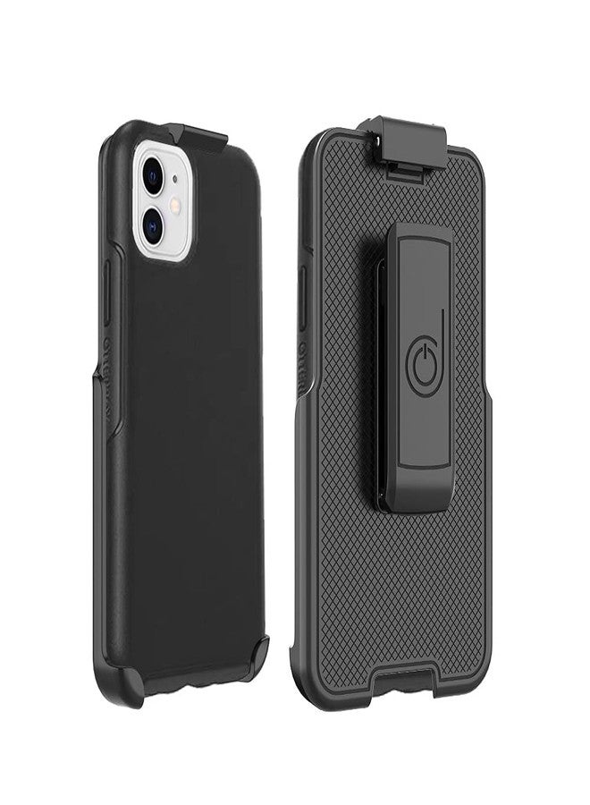 مشبك حزام BELTRON متوافق مع حافظة سلسلة Symmetry لهواتف iPhone 13 Mini و iPhone 12 Mini (الحافظة غير متضمنة، مشبك الحزام فقط) مع مسند مدمج - Image 1