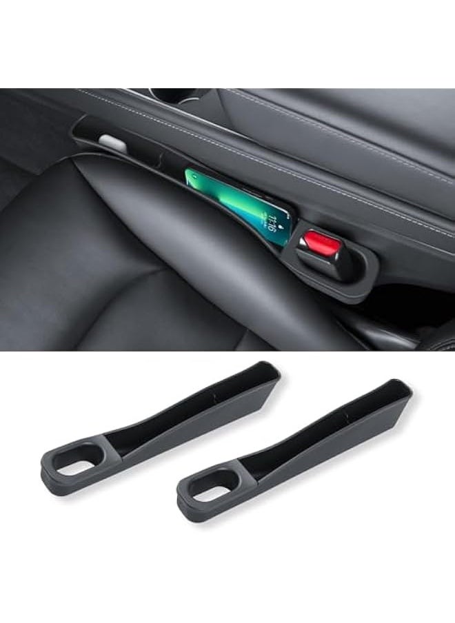 Starwell Tesla Model 3/Y Center Console Organizer Tray for Tesla model 3/Y Accessories with Seat Side Storage Box for Phone Holder and Sunglasses Key Card Holder (2 Pcs)  - Image 1