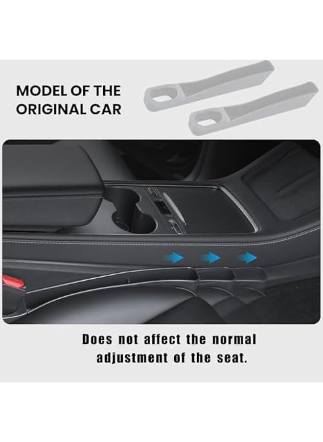 Starwell Tesla Model 3/Y Center Console Organizer Tray for Tesla model 3/Y Accessories with Seat Side Storage Box for Phone Holder and Sunglasses Key Card Holder (2 Pcs)  - Image 4