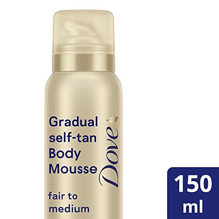 Dove DermaSpa Summer Revived Skin Gradual Fake Tan Body Mousse, Streak Free, For Fair to Medium, Unisex For Men And Women, 48 hour moisturisation, Holiday Essentials, Natural look Tan 150ml - Image 2