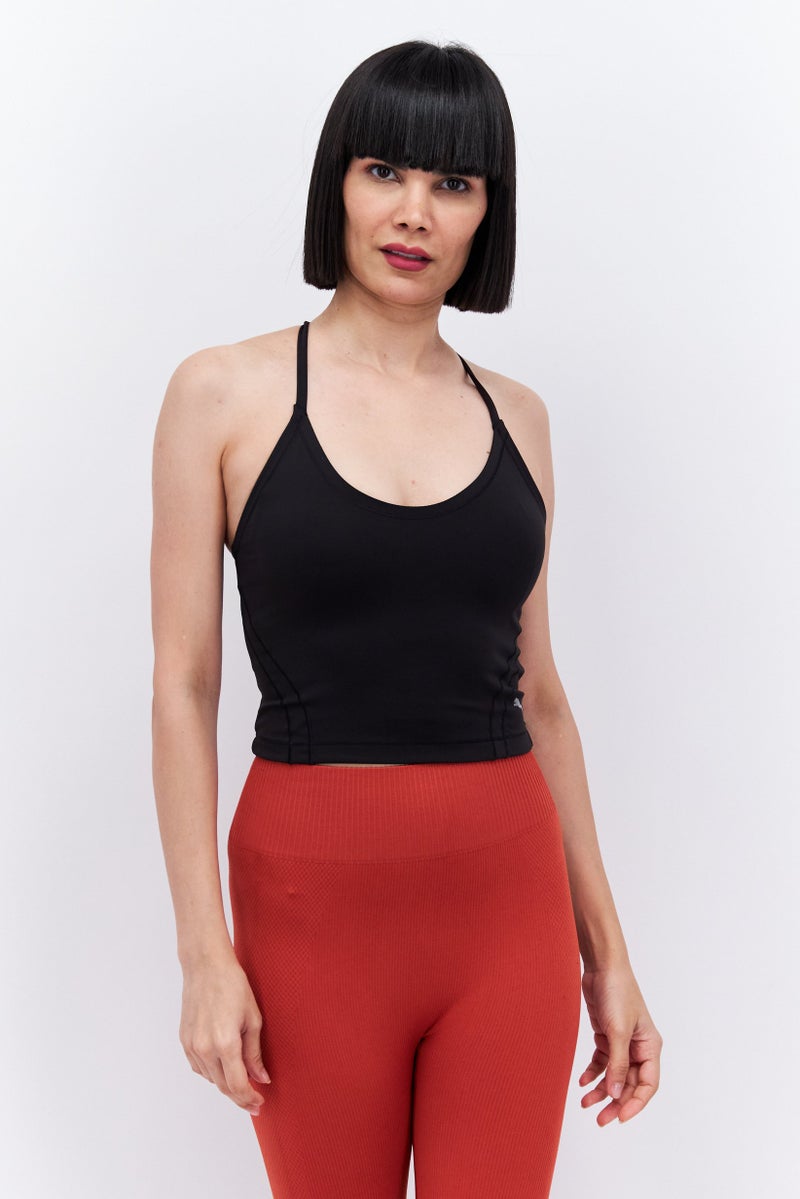 PUMA Women Sportswear Fit Sleeveless Training Tops, Black  - Image 1