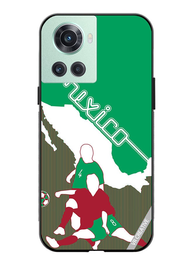 VR CREATIVE Protective Case Cover For OnePlus 10R Mexico Football Soccer Players Design Multicolour - Image 1