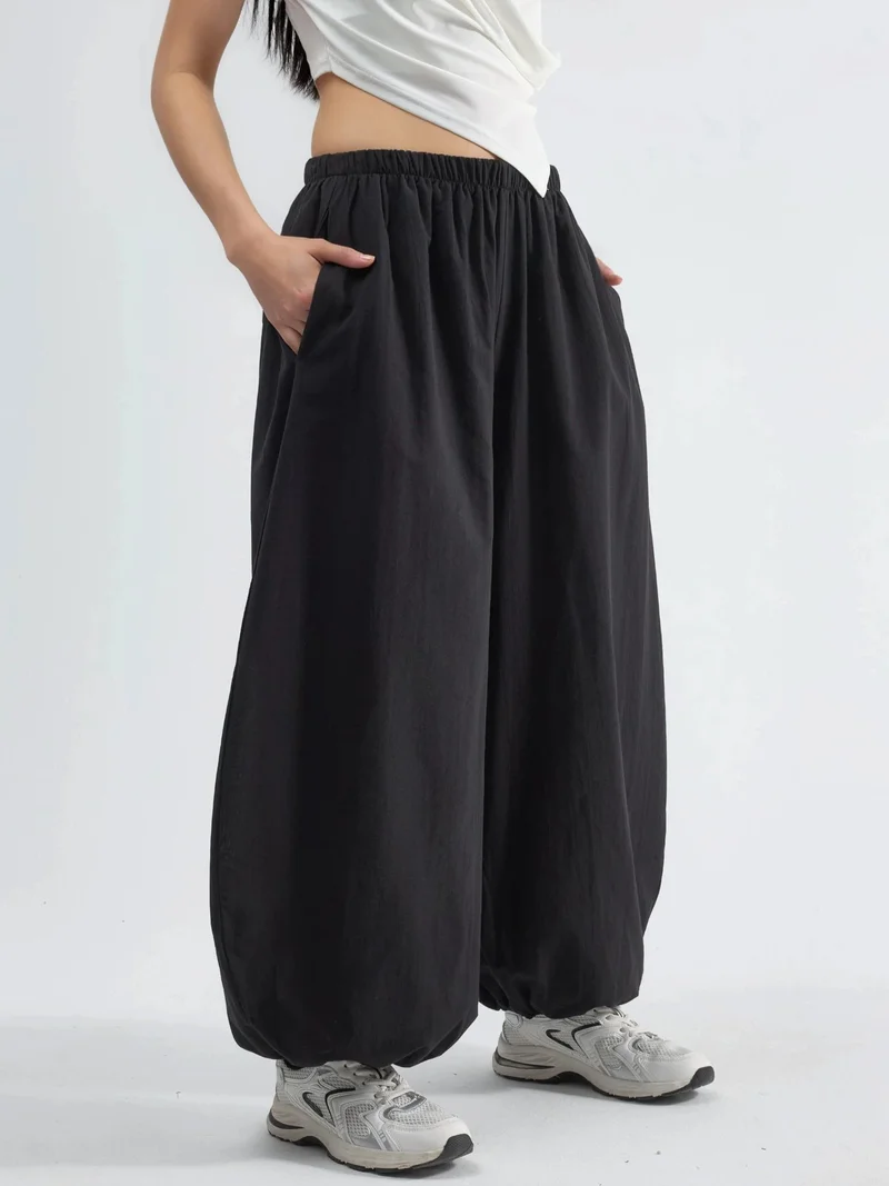 بوسيم BUSEM Elastic Waist Balloon Pants with Pockets