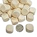 Cregugua 100 Pack Wooden Dice Unfinished Wood Cube Small Blank Square Blocks for Crafts 34 in - Image 3