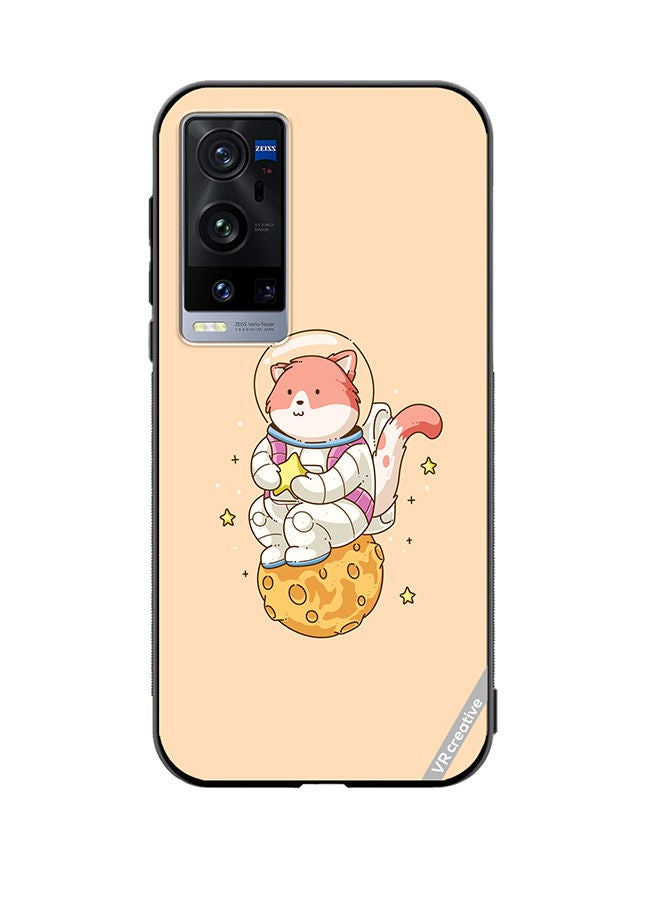 VR CREATIVE Protective Case Cover For Vivo X60 Pro Plus Astro Cat Design Multicolour - Image 1