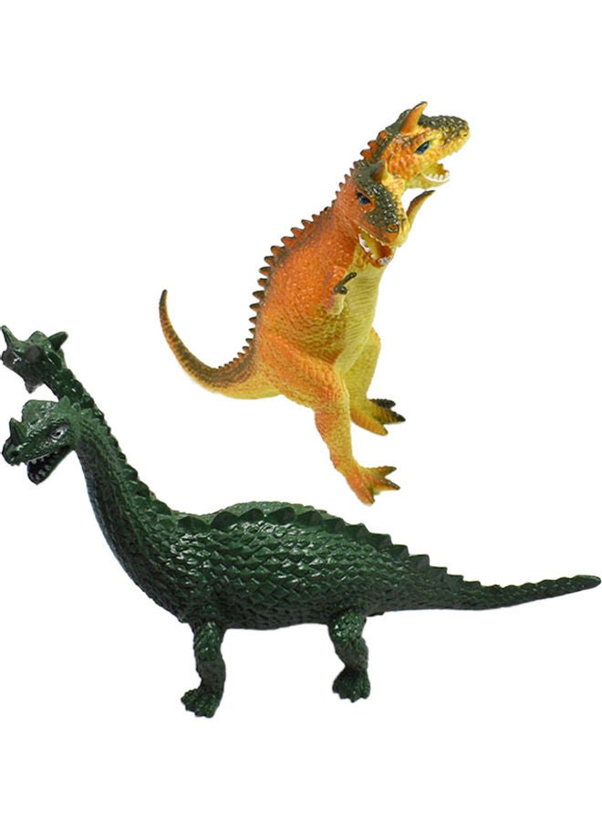 NIBEMINENT 2-Piece Dual-Headed Dinosaur Action Figure Set for Kids - Image 1