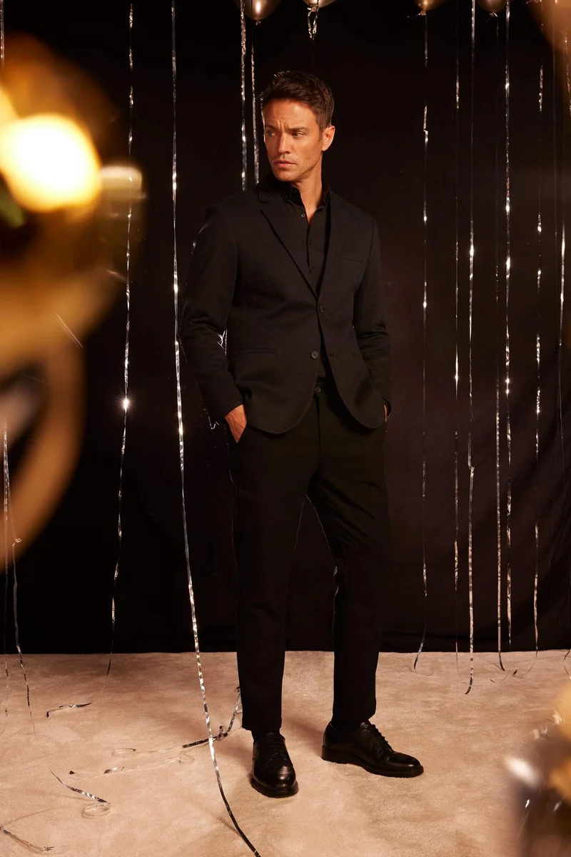 ديفاكتو Slim Fit Lined Blazer