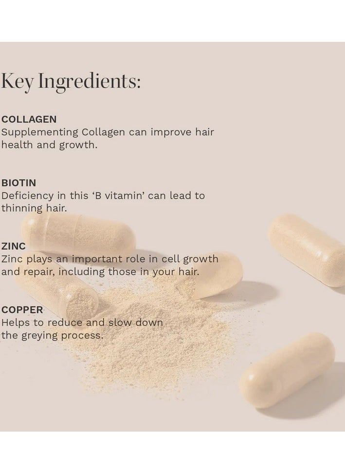 HAIR BURST Hair Vitamins For Women 35 Years And Over With Added Collagen - With Biotin - Anti Hair Loss Supplement For Thinning Hair - Grow Longer Stronger Healthy Hair - 60 Capsules - 30 Day Supply  - Image 2