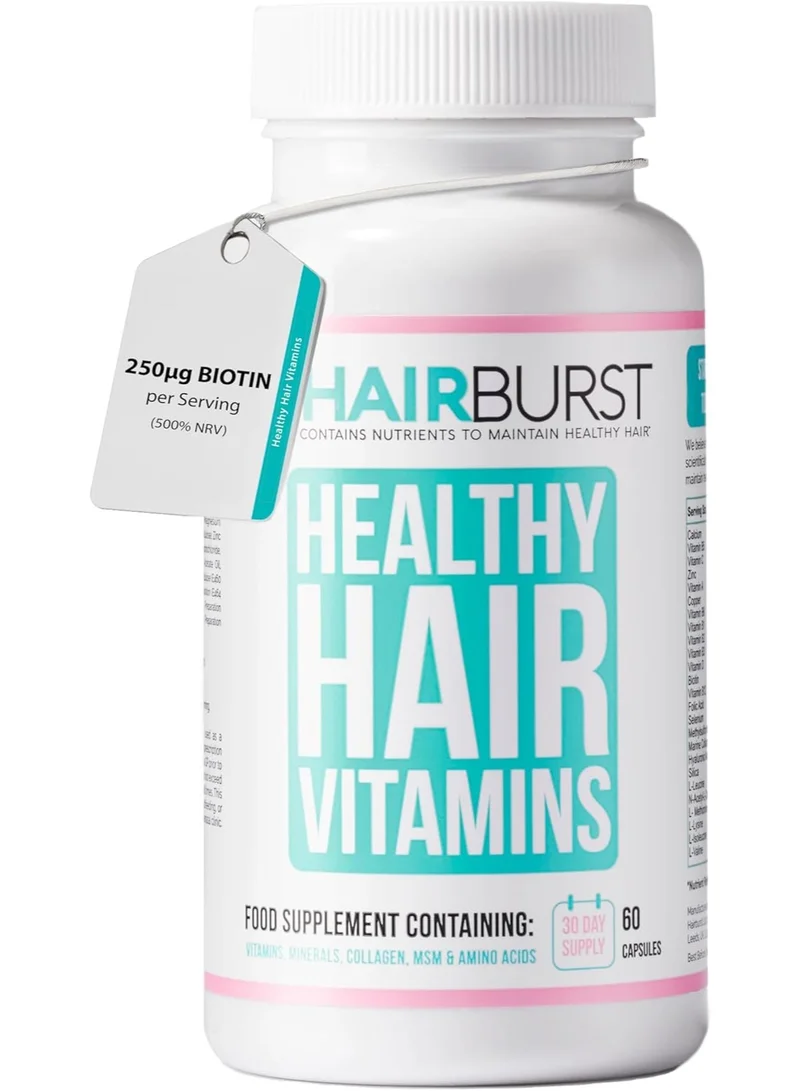 هيربرست Hair Growth Vitamins with Biotin, Selenium & Zinc - for Women Over 35 - Supports Healthy Hair, Prevent Breakage - 2 Daily Hair Capsules for Faster Growth - 60 Capsules