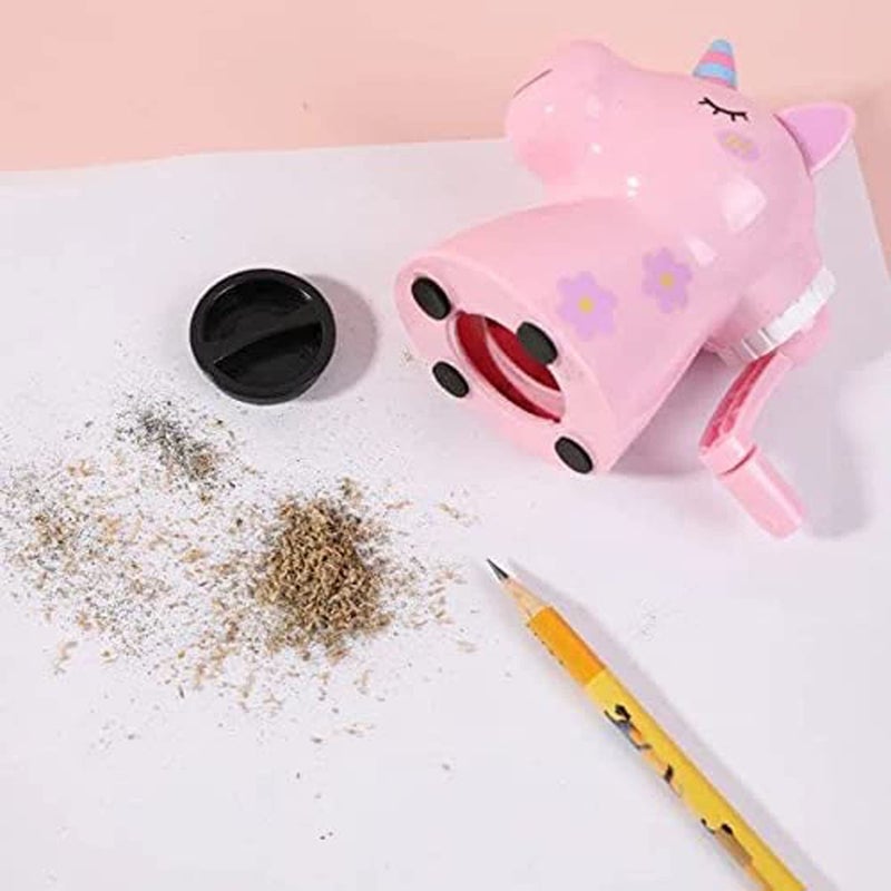 Mayatra's Unicorn Hand Crank Mechanical Accessory Sharpener Creative Student Pencil Sharpener for Kids School Supply Table Pencil Sharpeners Best for Return Gift (Multi Color) - Image 4