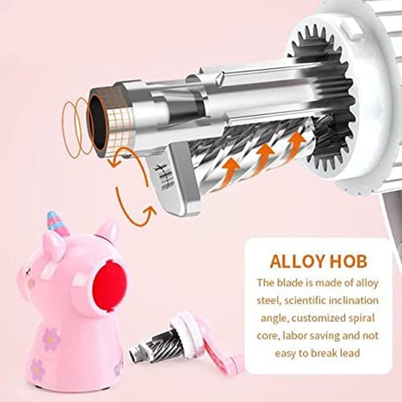 Mayatra's Unicorn Hand Crank Mechanical Accessory Sharpener Creative Student Pencil Sharpener for Kids School Supply Table Pencil Sharpeners Best for Return Gift (Multi Color) - Image 5