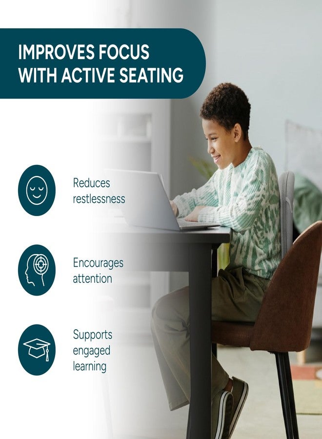 READY ROCKER Child Sensory Rocking Chair – Autism Certified Active Seating for Kids (Ages 3–8) – Sensory Chair for Focus, Calm & Posture – Portable Back Rocker for Home, Classroom & Sensory Rooms - Image 4