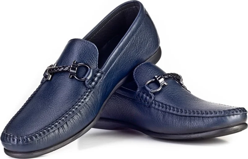 كاباني Men's Loafer Casual Shoes 167M098 Navy Blue