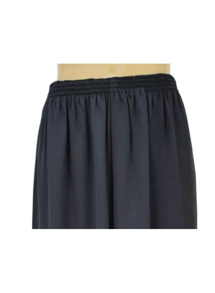Dee's Fashion Wide Leg Chiffon Palazzo Pants with Elastic Waistband, Flowy Design & Divider Skirt for Women – Comfortable and Stylish  - Image 2