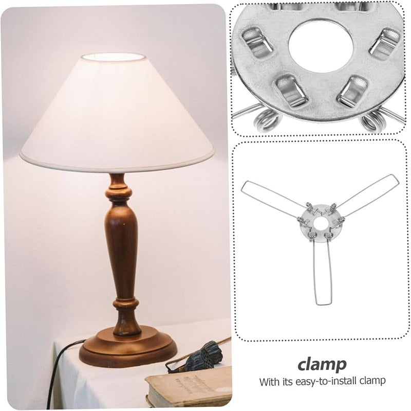 10 قطعة من مشابك الربيع السوداء لتركيب ظلال المصابيح للإضاءة المعلقة - Image 4