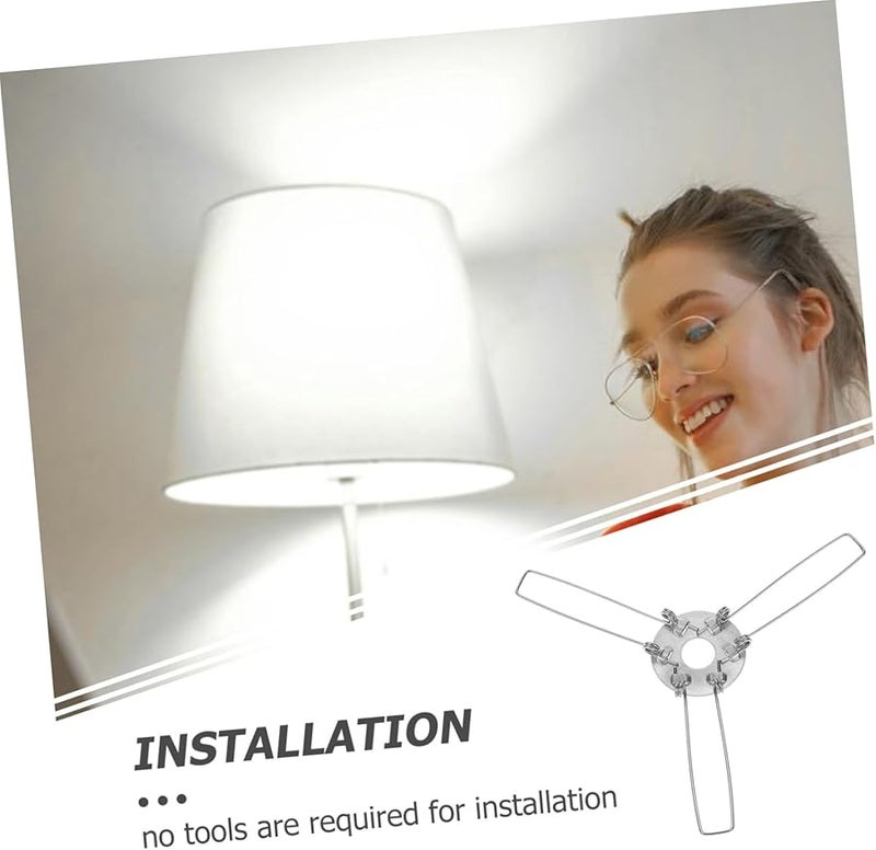 10 قطعة من مشابك الربيع السوداء لتركيب ظلال المصابيح للإضاءة المعلقة - Image 5