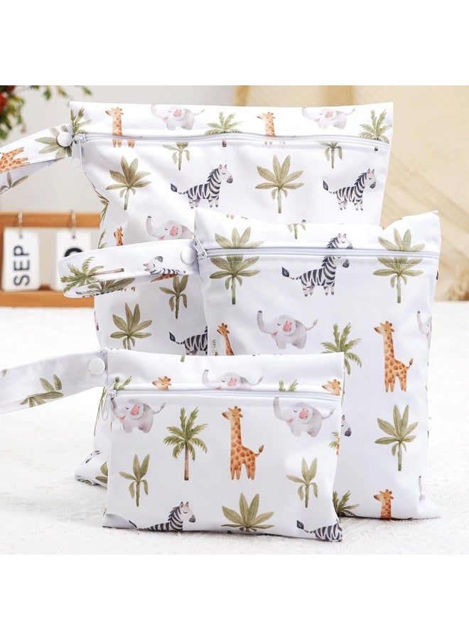 Happy Flute HappyFlute 3 Set Wet Bag Storage Bag Zipper Waterproof Washable Travel Bags - Image 1