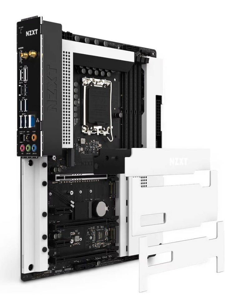 NZXT N7 Z790 LGA 1700 ATX Motherboard, Intel Z790 Chipset, Dual-Channel 4x DDR5 DIMM, 128GB Max Memory, PCIe 5.0 16, Wi-Fi 6E, BT V5.2, HDMIx1, 1x M.2, USB 2.0, USB 3.2 Type-C, White | N7-Z79XT-W1 - Image 4