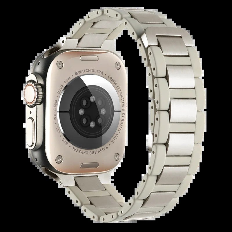 Bluejw Replacement Watch Strap for Apple Watch Ultra – FKM Rubber & Stainless Steel Magnetic Band for Men and Women - Image 1