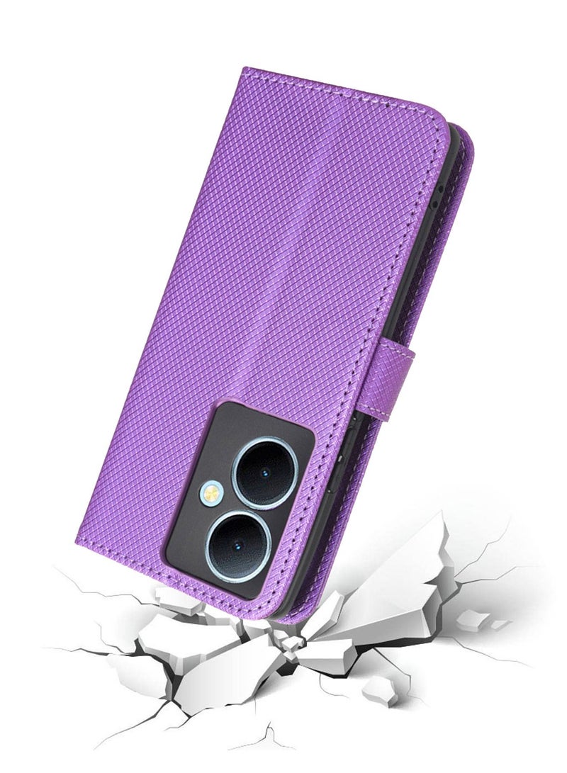 Vivo Y78 Plus 5G/Y78 /V29 Lite 5G Wallet Case Stand PU Leather Magnetic Closure Ultra Slim Flip Shockproof Anti-Fingerprint Anti-Scratch and Anti-Drop Protection Back Cover Card Slots  - Image 5