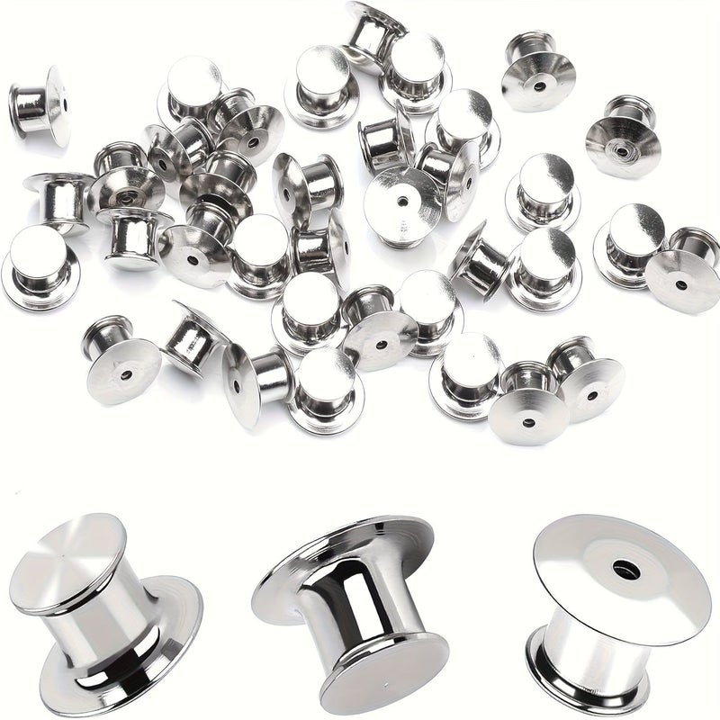 Metal Pin Back Locking Clasp 15pcs - Image 1
