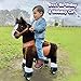 PonyCycle Horse Ride on Toy for Toddlers Boy Toys Classic Model U with Brake 30 HeightSize 3 for Age 34 Giddy up Riding Horse Rocking Horse Rides Chocolate Brown Ux321 - Image 4