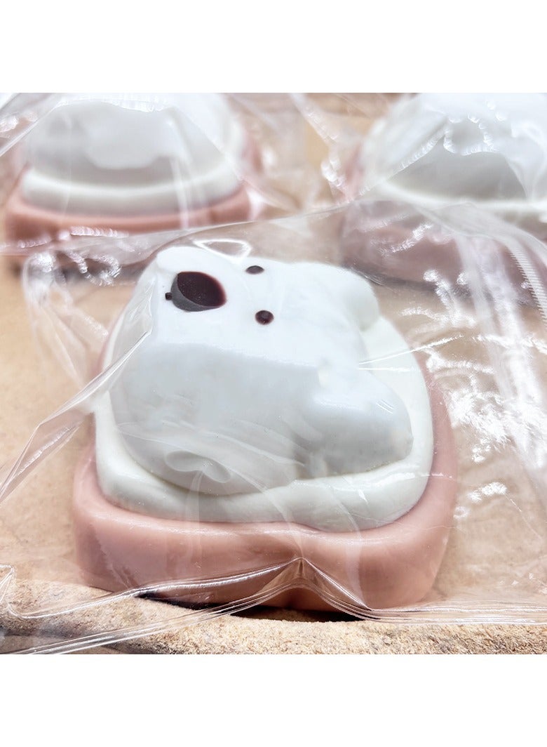 عام لعبة ضغط كلب الخبز المحمص، لعبة للمشاكل الحسية لتخفيف الإجهاد، طابعة كيوتوني، لعبة عائلة الضغط، ألعاب اصبع القدم للكبار والأطفال. - Image 3