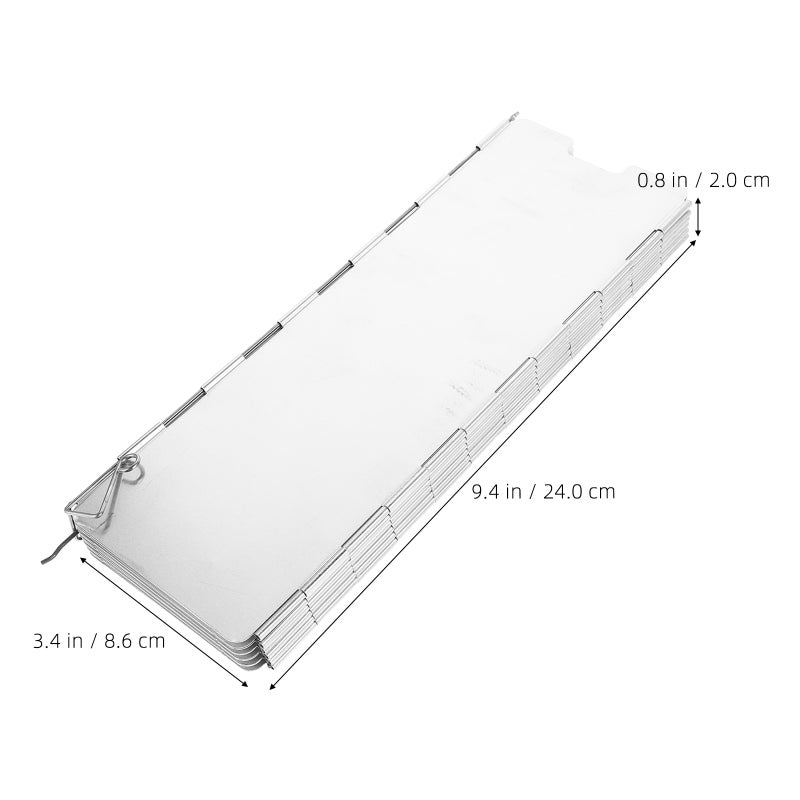 2 Sets 12-Plate Folding Camping Stove Windscreen Aluminum Alloy Outdoor Stove Windshield with Carry Bag Lightweight Portable Wind Screen - Image 2