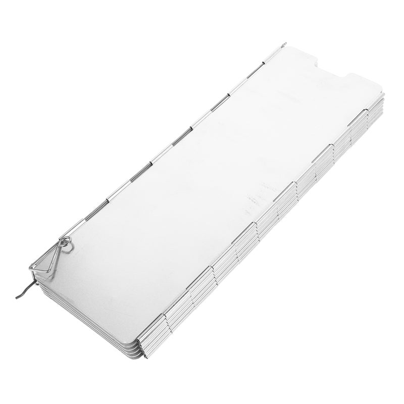 2 Sets 12-Plate Folding Camping Stove Windscreen Aluminum Alloy Outdoor Stove Windshield with Carry Bag Lightweight Portable Wind Screen - Image 3