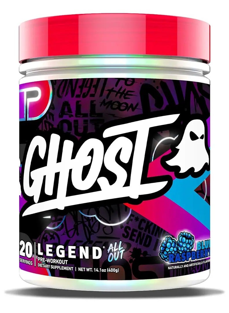 Ghost Legend All Out 20 serving Blue Raspberry - Image 1