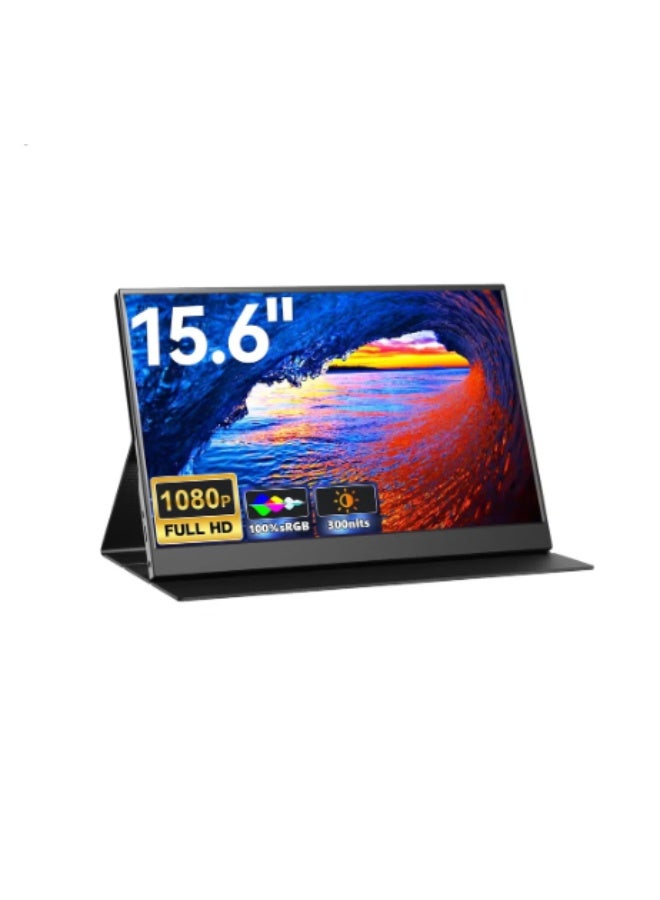 Portable Monitor 15.6 Inch – Full HD 1080P IPS Screen – USB-C/HDMI Display for Laptop & Gaming – Lightweight & Easy to Use - Image 3