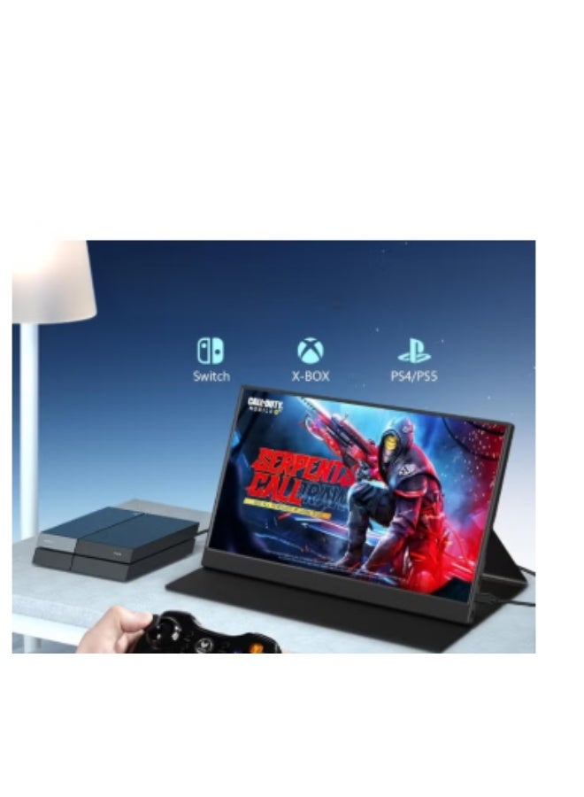 Portable Monitor 15.6 Inch – Full HD 1080P IPS Screen – USB-C/HDMI Display for Laptop & Gaming – Lightweight & Easy to Use - Image 2