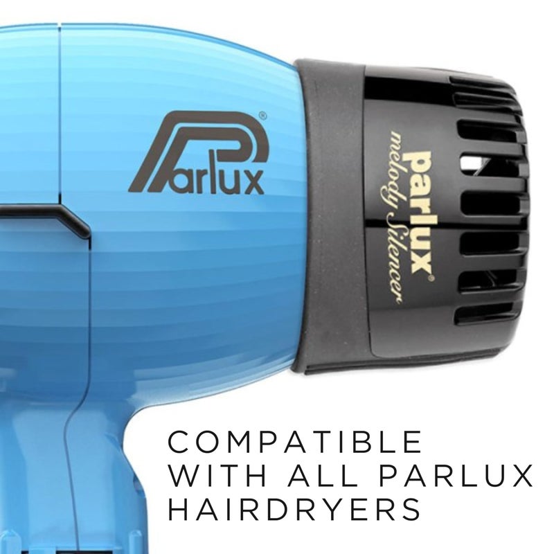 Parlux Melody Silencer Hair Dryer Attachment for Noise Reduction. Compatible with Parlux Hairdryers. Lightweight for Salon & Home Use. (Black) - Image 3