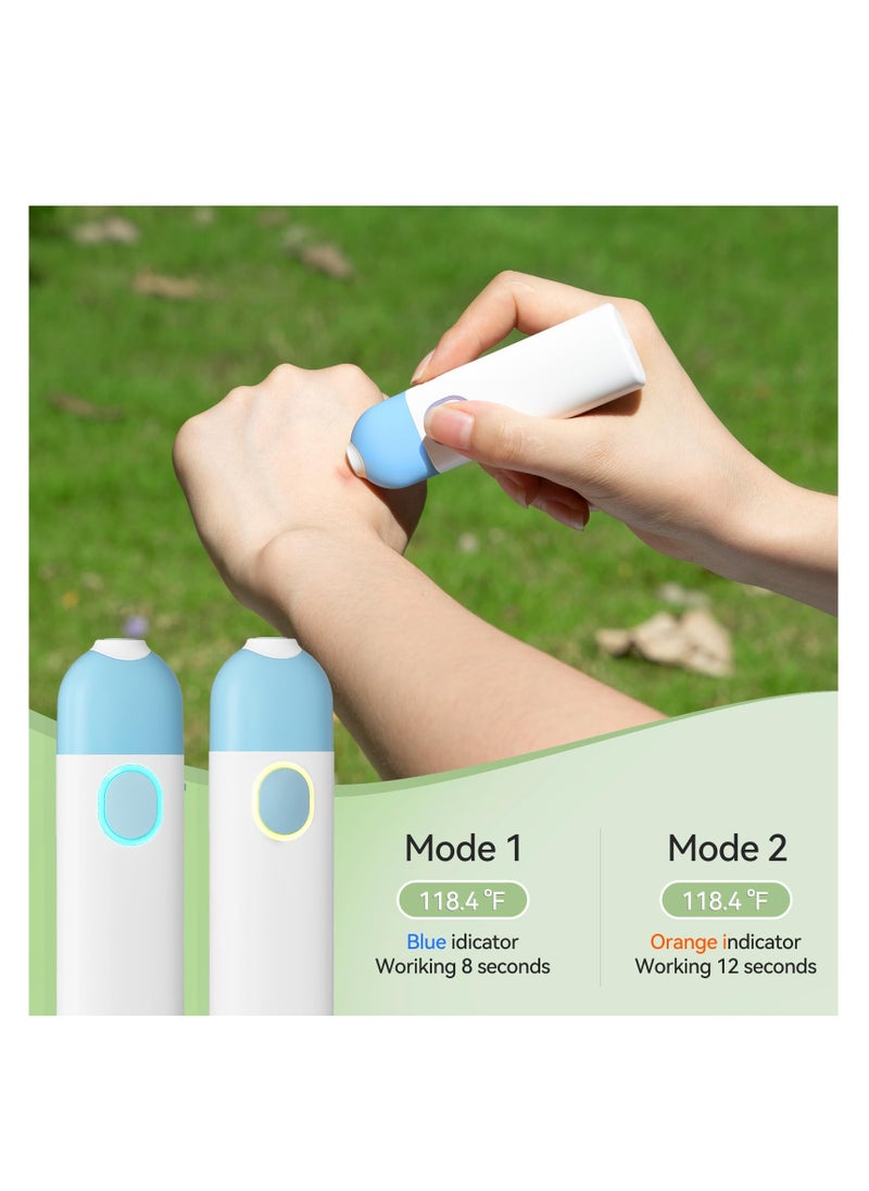 SYOSI - Bite Itch Relief Device, Insect Bite and Sting Relief, Fast Symptom Relief from Itching and Swelling, Physical Anti Itching, Chemical-Free Insect Bite Healer, Suitable for Kids and Your Families Blue - Image 1