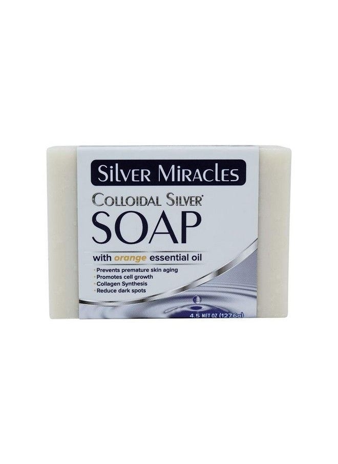 Silver Miracles - Colloidal Silver Soap With Orange Essential Oil - Image 1