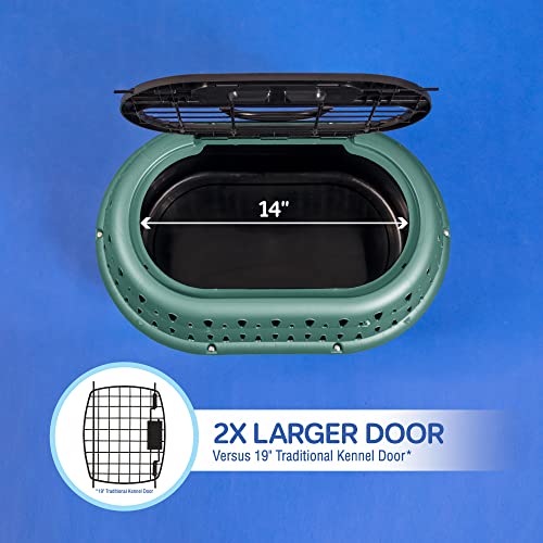 Petmate Top Load Cat Kennel Dog Crates for Small Dogs & Cat Carriers, One-Door Plastic Pet Kennel, Top Loading, Made in USA, 19", Purple - Image 5