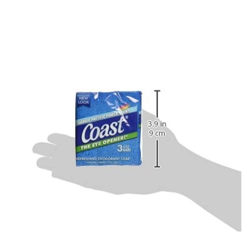 Coast Bath Bars Original Blue 3 Bar Soap oz, Coconut, 9.5 Ounce - Image 2