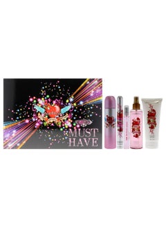 Cuba Cuba Must Have Heartbreaker Women 5 Pc Gift Set 3.4oz EDP Spray, 1.17oz EDP Spray, 0.5oz EDP Spray, 6.7oz Body Spray, 6.7oz Body Splash I0120738 