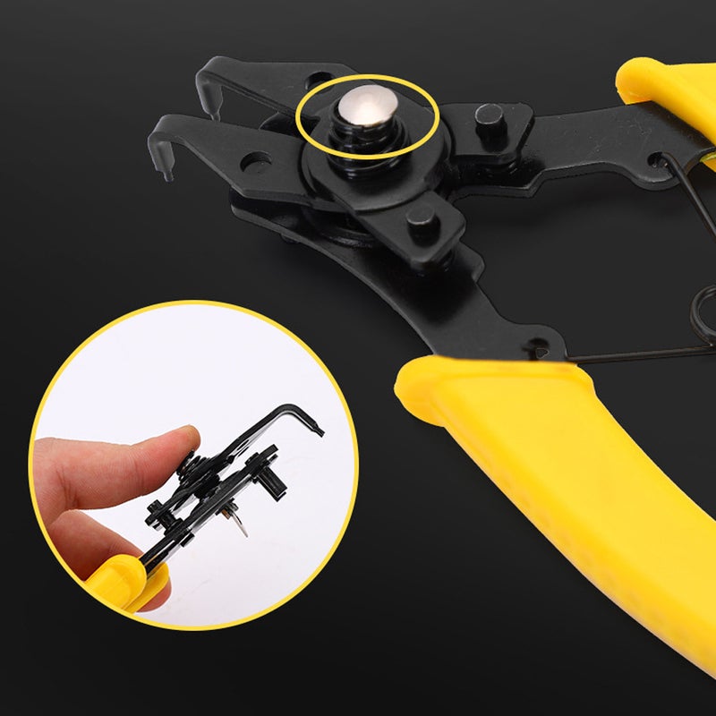 Handheld Portable Multi-function Circlip Pliers Internal External Snap Rings Pliers Set with 45° 90° 180° Interchangeable Pliers Tips Rings Remover - Image 5
